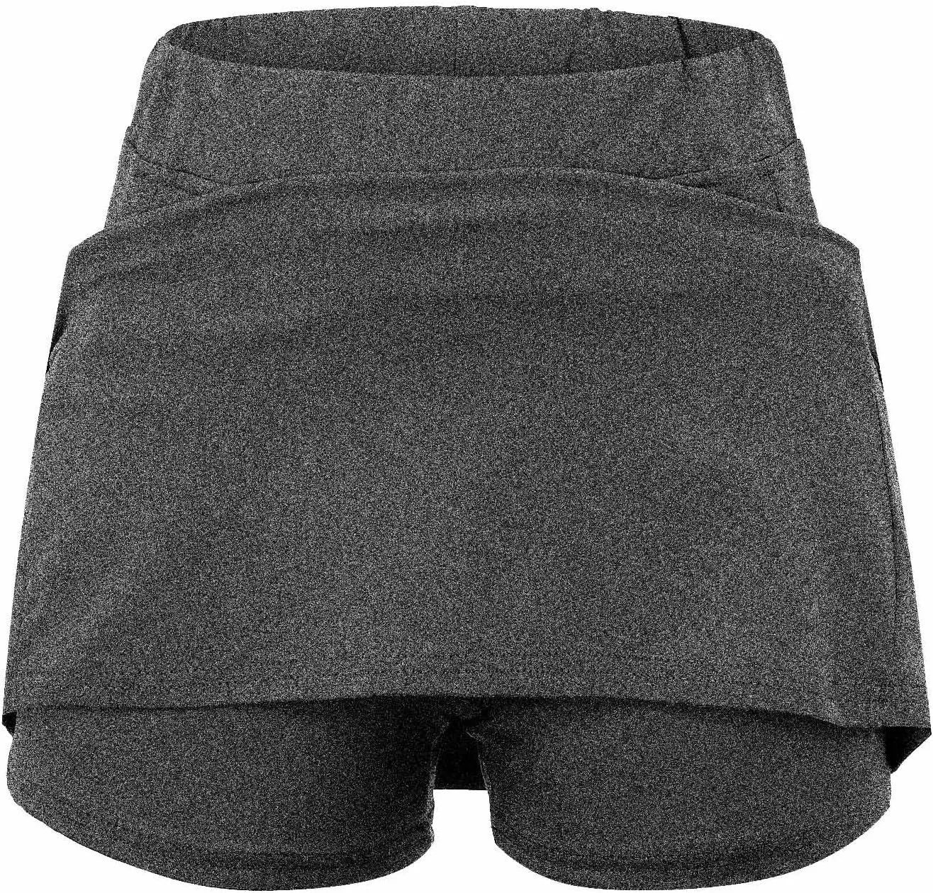 Women's Plus Size Tennis Skirts with Built in Leggings Shorts Skorts Stretchy Mid Waist Workout Athletic Running Mini Skirt