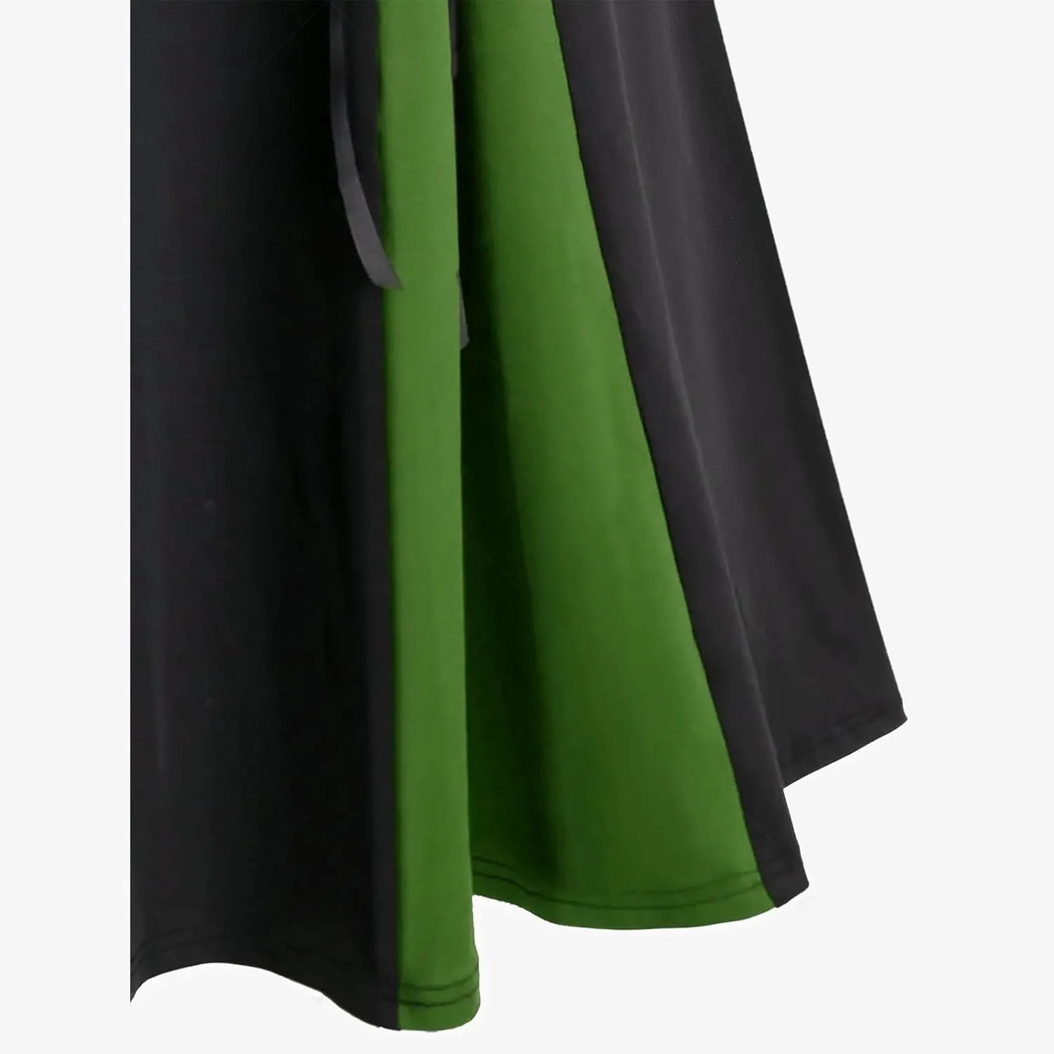 Women's Punk Retro Skirt Lace Up Skirts Ladies Halloween Costume Patchwork High Waist Midi Skirt Gothic Skirt