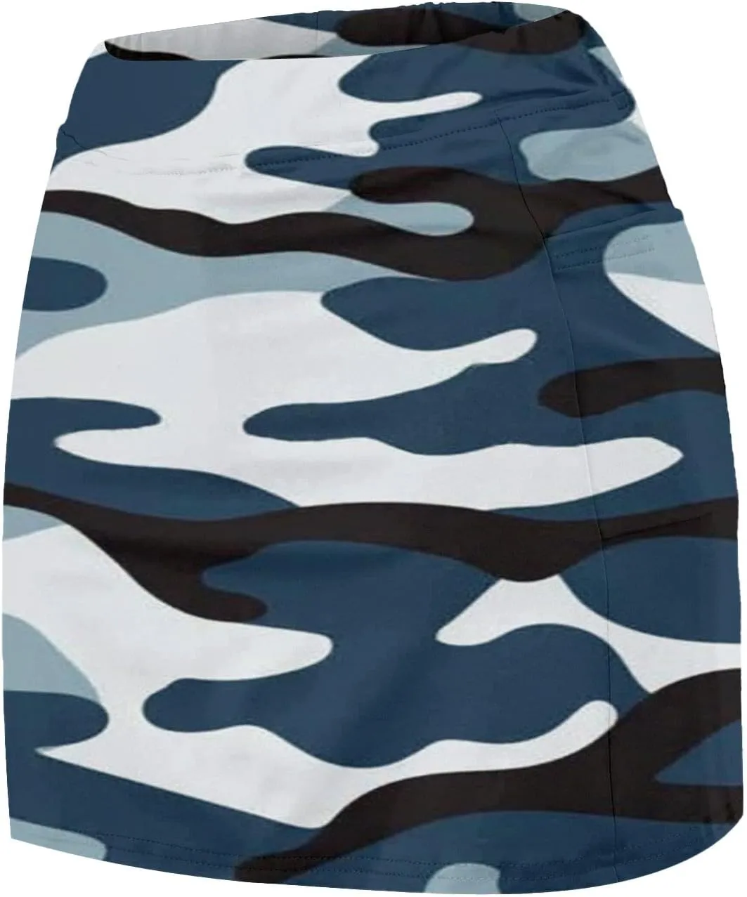 Womens Summer Mini Skirts Active Workout Running Tennis Skort 2024 Plus Size Golf Camouflage Printed 2 in 1 Shorts Activewear