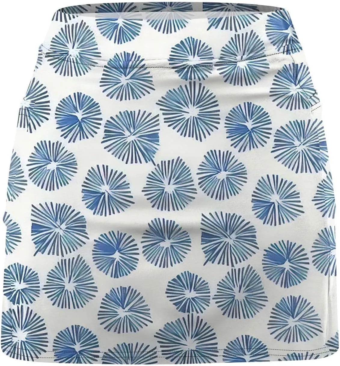 Women's Tennis Golf Skirts Floral Printed High Waist Skorts with Pockets Athletic Sports Running Workout Inner Shorts