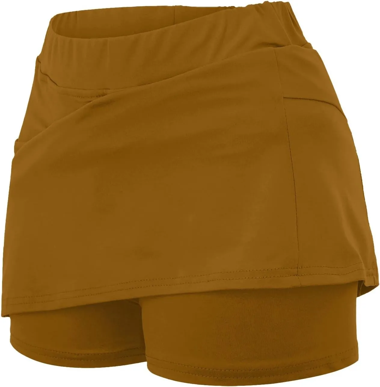 Women's Tennis Skirts Fashion Stretchy High Waist Golf Inner Shorts Sports Plus Size Solid Running Workout Athletic Skorts