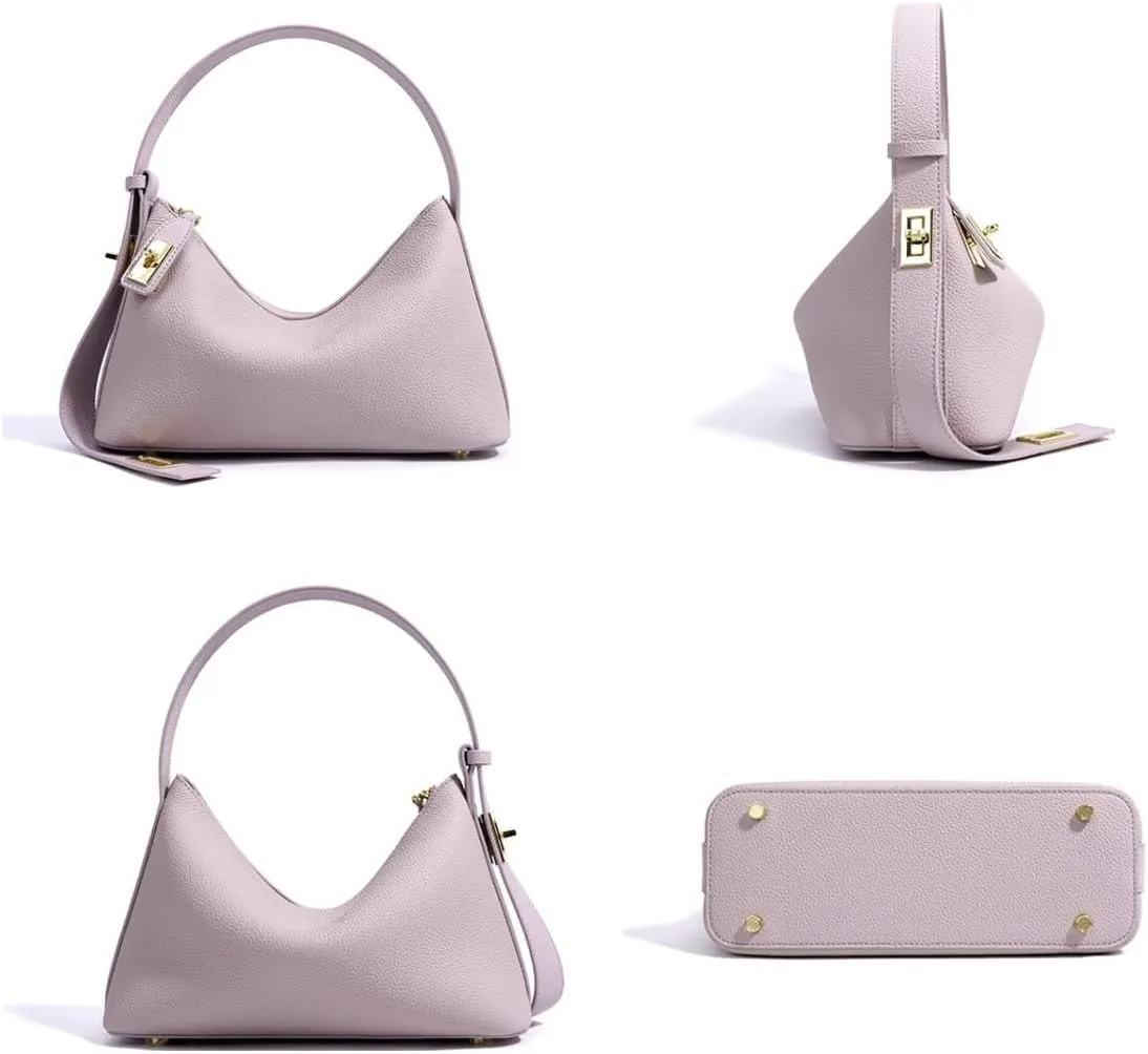 Women's Togo Cowhide Handbag Shoulder Bag Underarm Leather Pillow Bag Zipper Chic Stylish Versatile Elegant Luxury