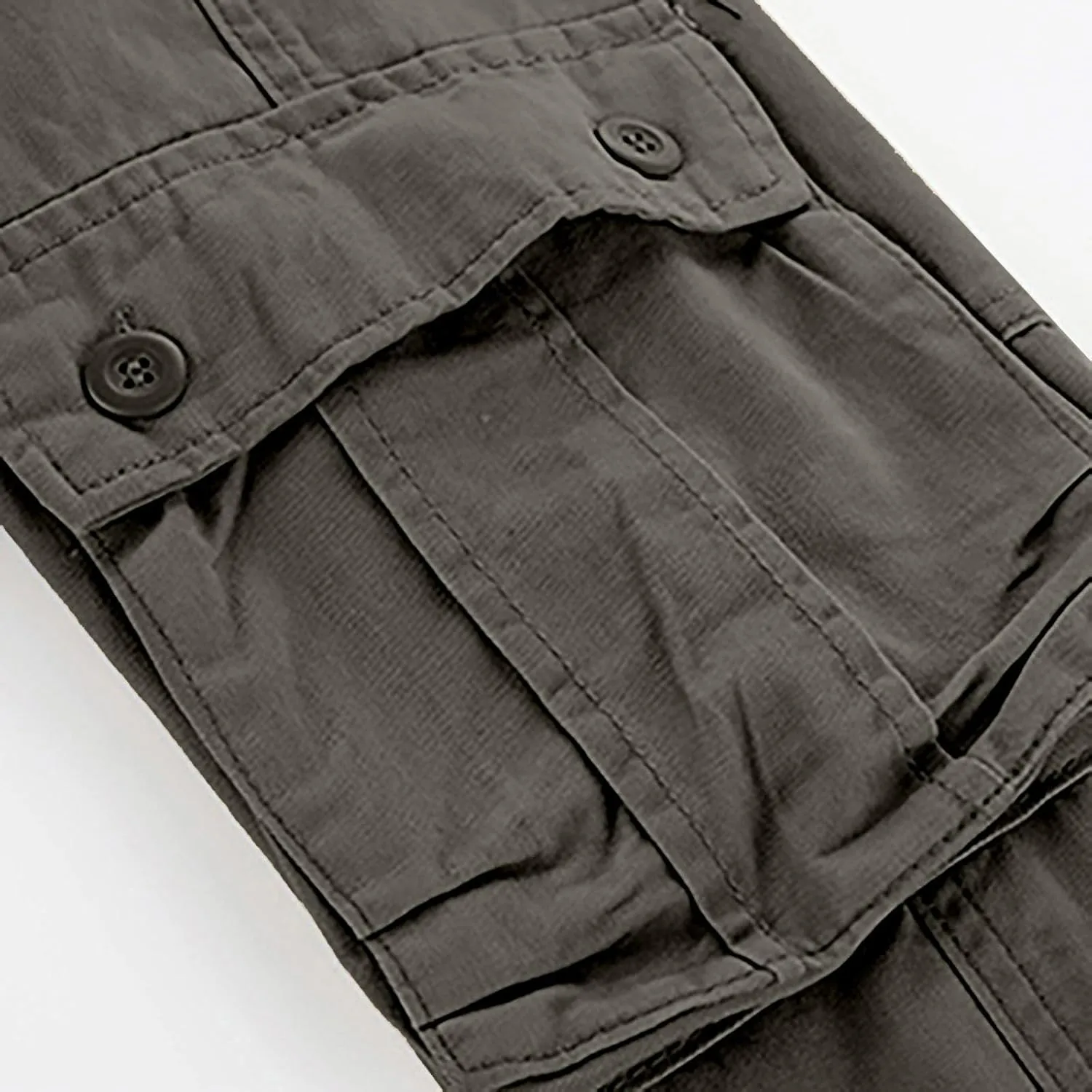 Work Pants for Men Big and Tall Casual Fleece Loose Open Bottom Athletic Pants Straight Leg Outdoor Hiking Pants