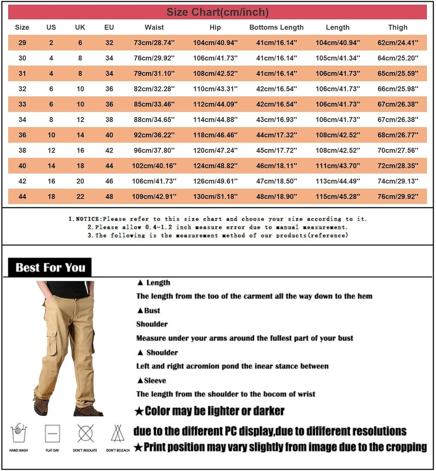 Work Pants for Men Big and Tall Casual Fleece Loose Open Bottom Athletic Pants Straight Leg Outdoor Hiking Pants