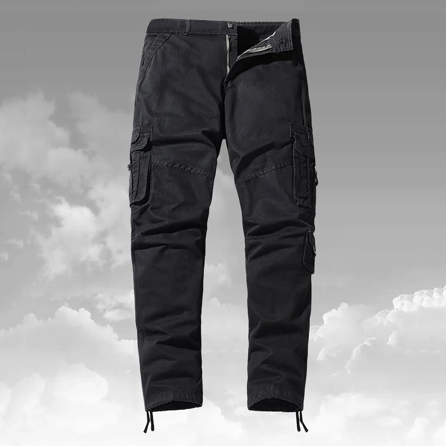 Work Pants for Men Construction Flex Casual Hiking Pants Workout Joggers Stretch Twill Track Sweatpants Multi Pockets