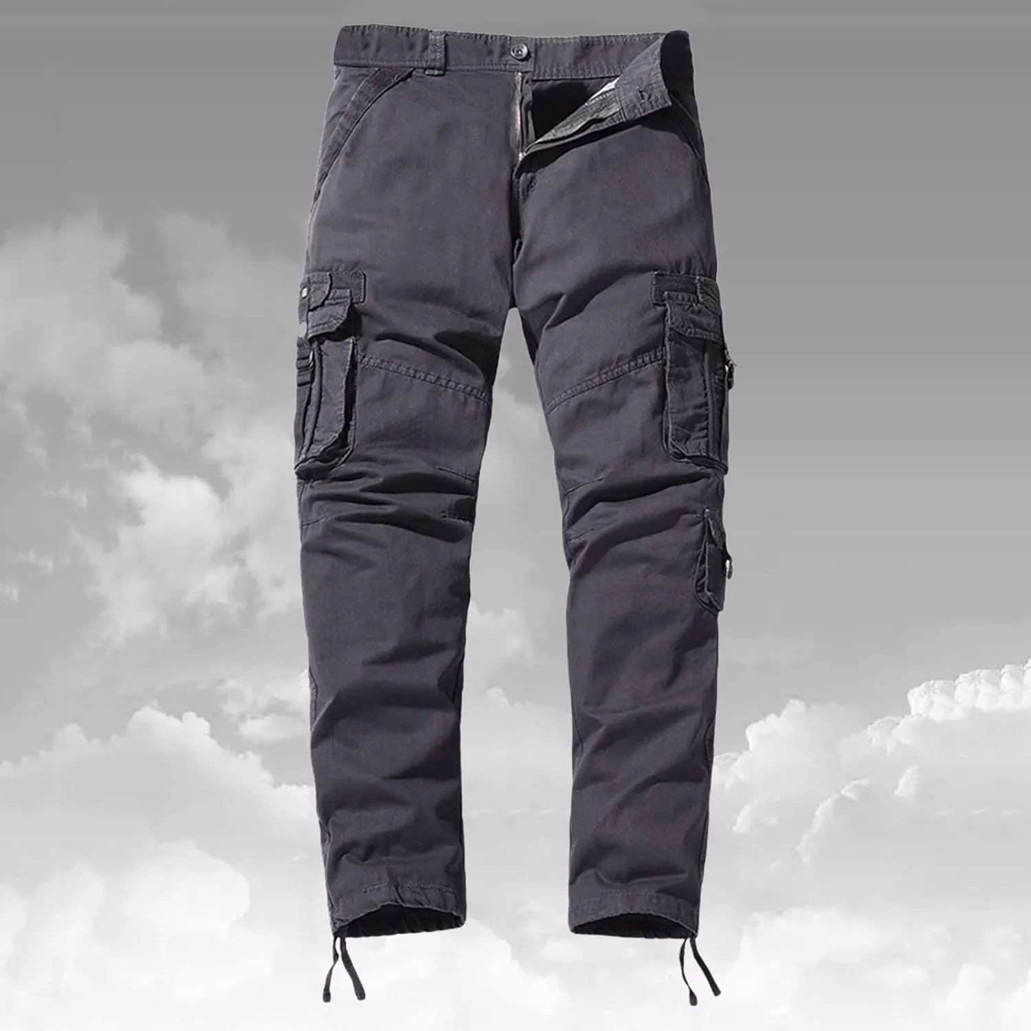 Work Pants for Men Construction Flex Casual Hiking Pants Workout Joggers Stretch Twill Track Sweatpants Multi Pockets