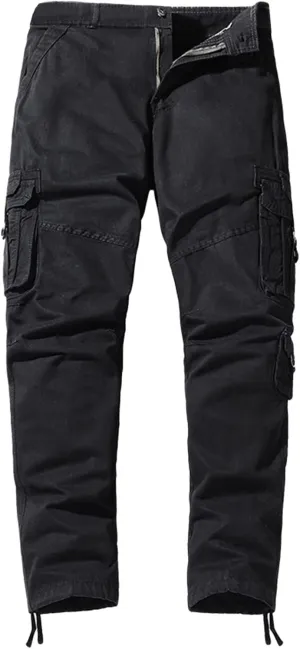 Work Pants for Men Construction Flex Casual Hiking Pants Workout Joggers Stretch Twill Track Sweatpants Multi Pockets