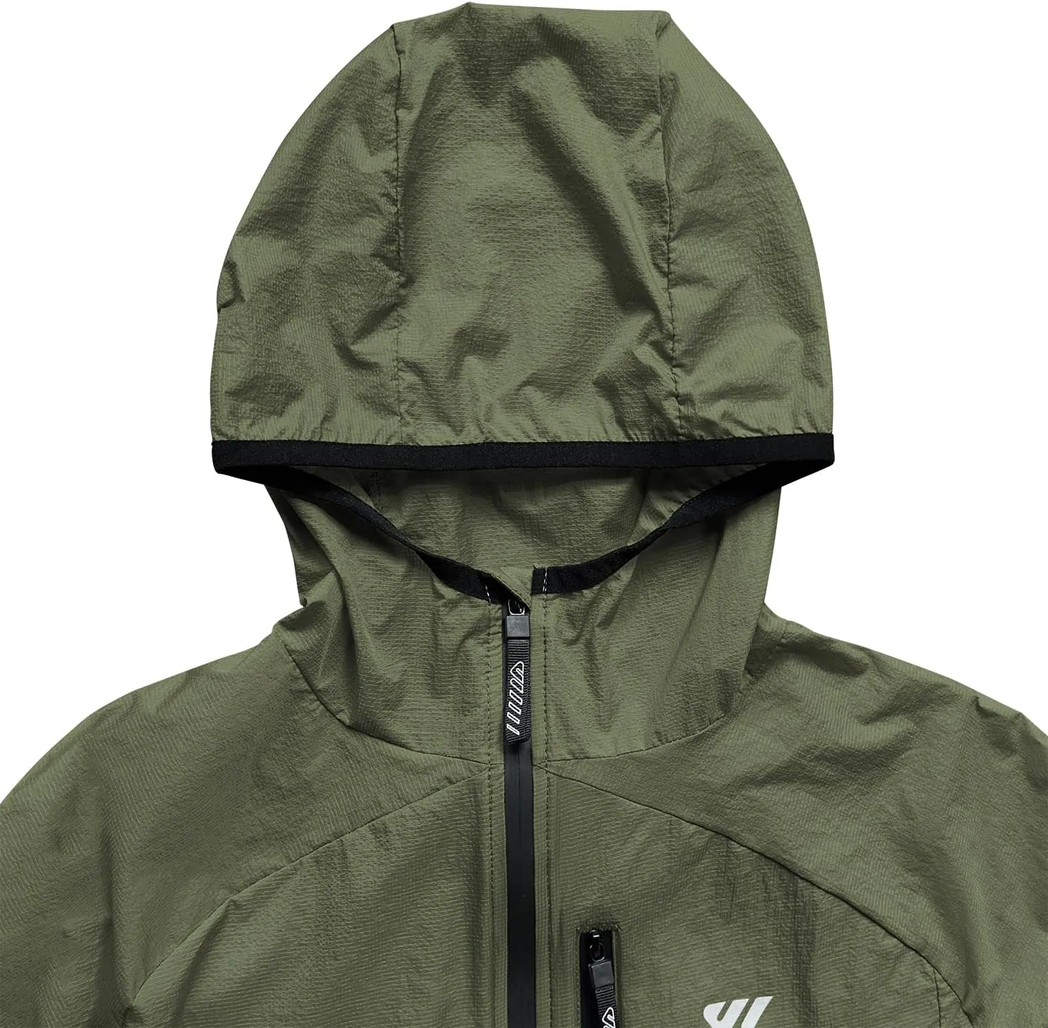 Wulibike Mens Windbreaker Jackets Lightweight men's cycling jacket with Hood Unisex Packable Golf Running Wind Breaker Jacket