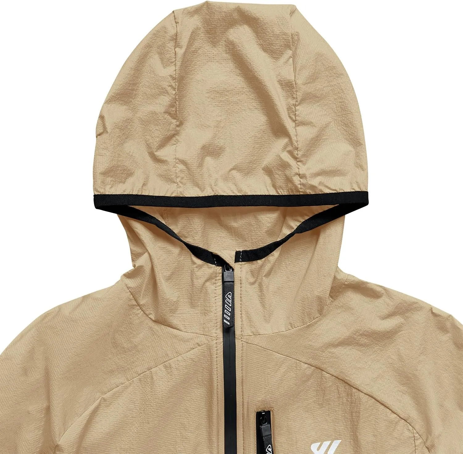 Wulibike Mens Windbreaker Jackets Lightweight men's cycling jacket with Hood Unisex Packable Golf Running Wind Breaker Jacket