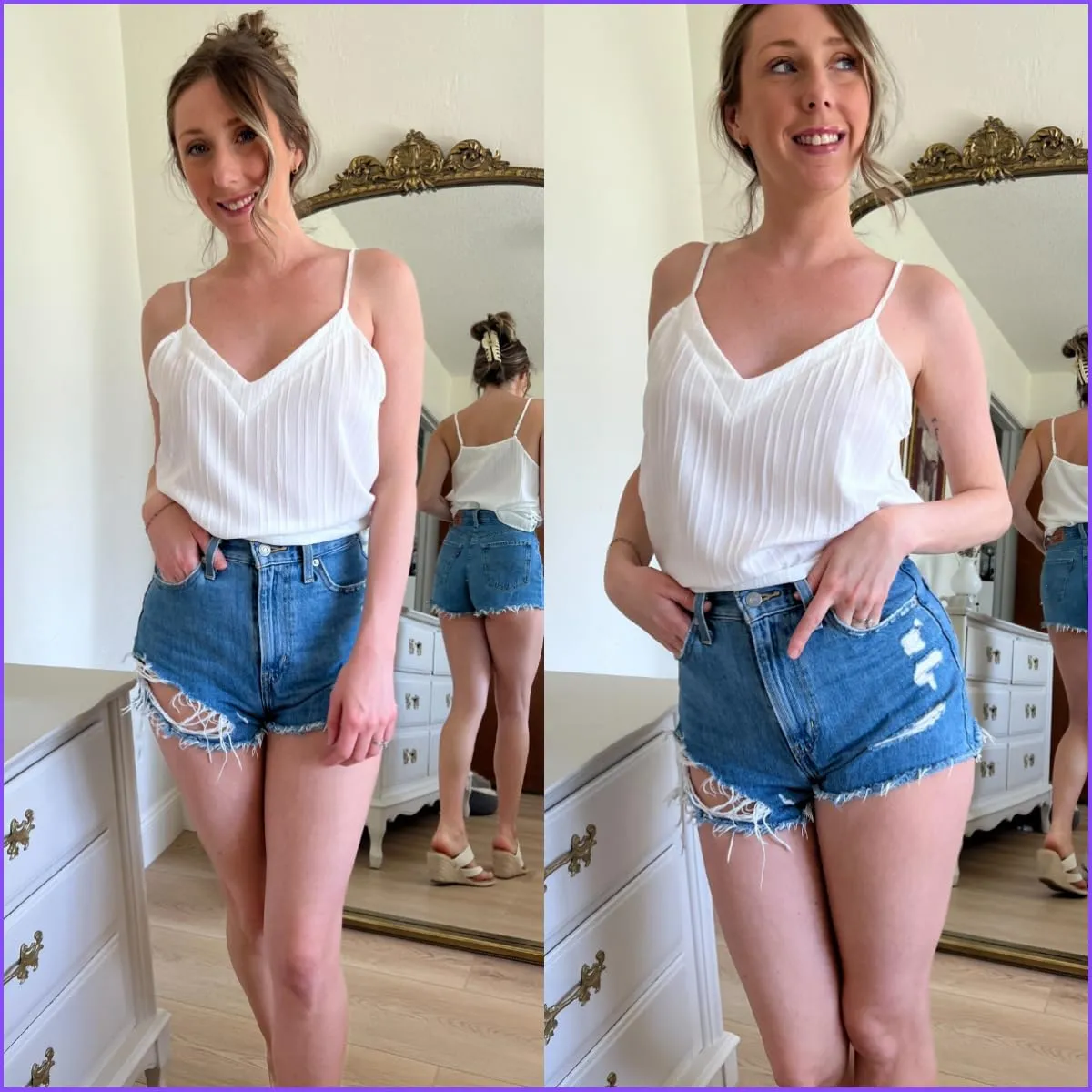 Zeagoo Camisole Tops for Women V-Neck Spaghetti Strap Tank Top Long Sexy Flowy Summer Textured Sleeveless Tops